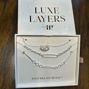 Elegant Silver Necklace Set by Luxe Layers